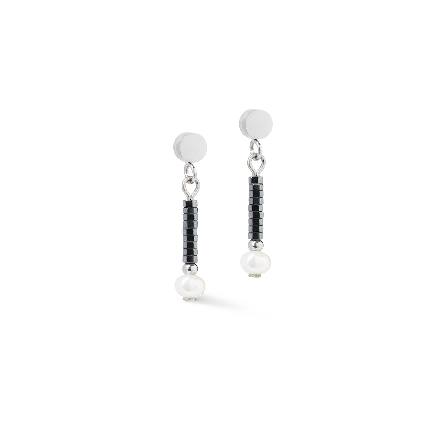 coeur-de-lion-edge-grace-ohrringe-anthrazit-silber image 1