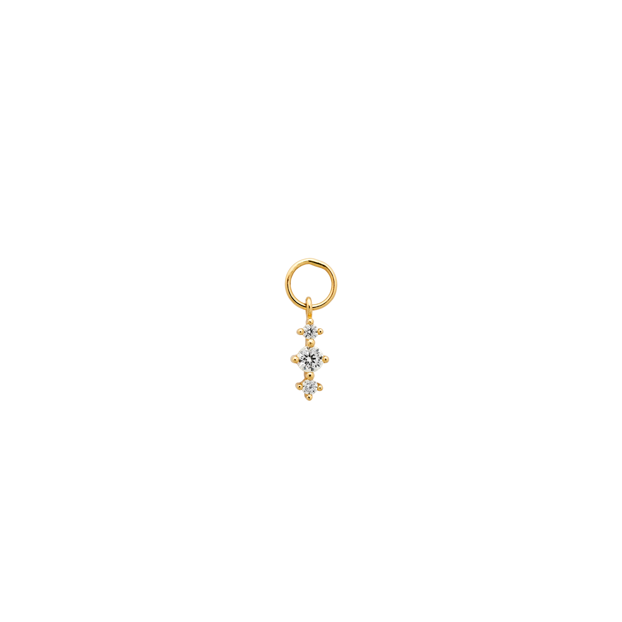 xenox-fine-ava-ohrring-anh-nger-585-gelbgold-mit-3-zirkonia image 1