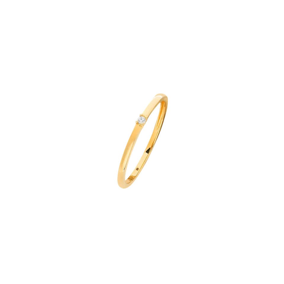 xenox-fine-karla-ring-585-gelbgold-mit-zirkonia-solit-r image 1