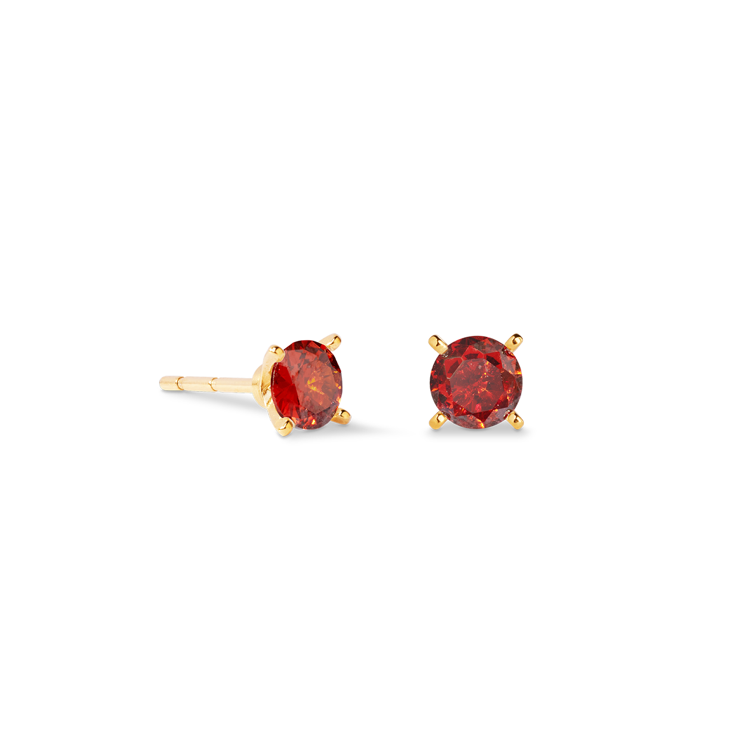 coeur-de-lion-ohrstecker-glam-dot-5-mm-gold-rot image 2