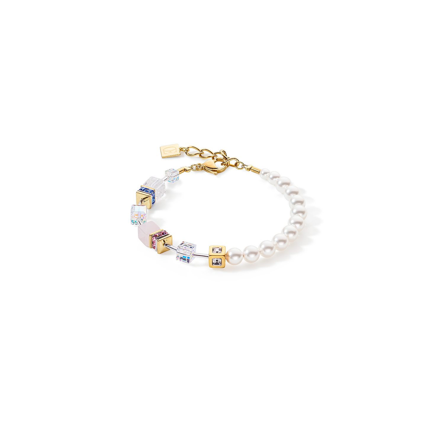 coeur-de-lion-geocube-precious-fusion-pearls-armband-multicolor-pastell image 1