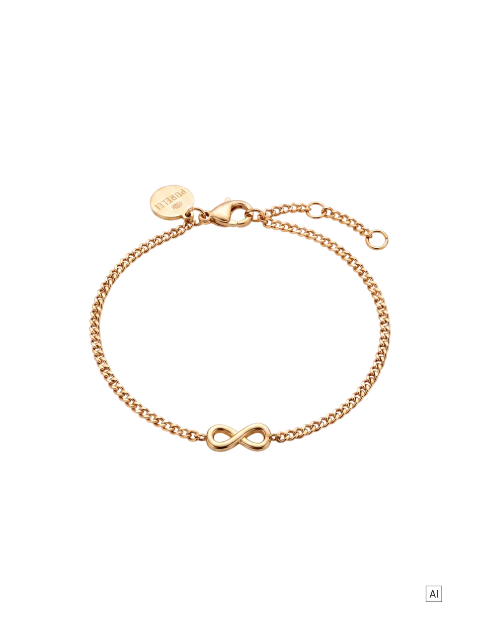 purelei-tiny-infinity-armband-filigran-verstellbar image 1