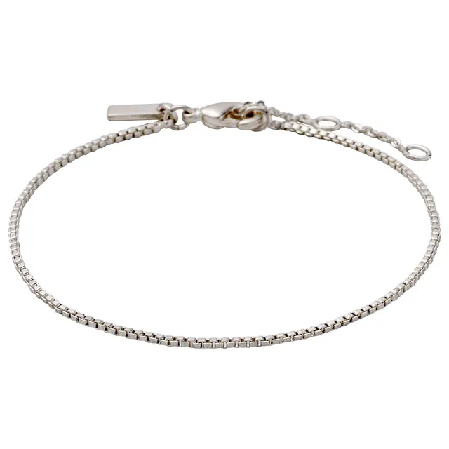 pilgrim-vera-armband-versilbert-box-chain-15-5-cm image 1