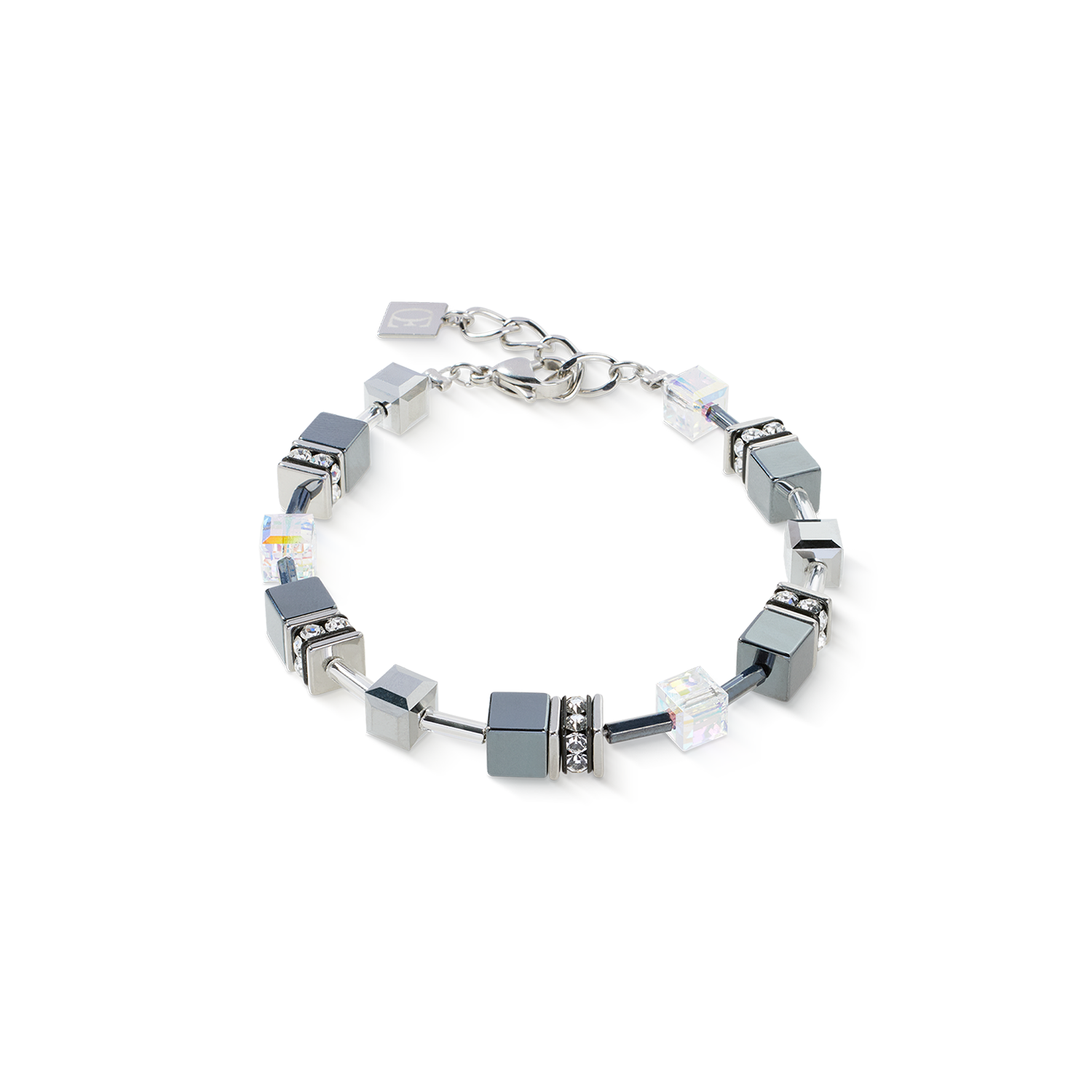 coeur-de-lion-geocube-armband-platinum-silber-grau image 1