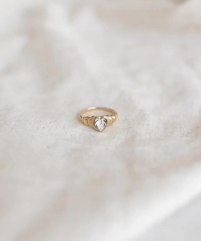 wald-berlin-be-my-lover-ring-mini-gold-vermeil-ring-mit-swarovski-stein image 1