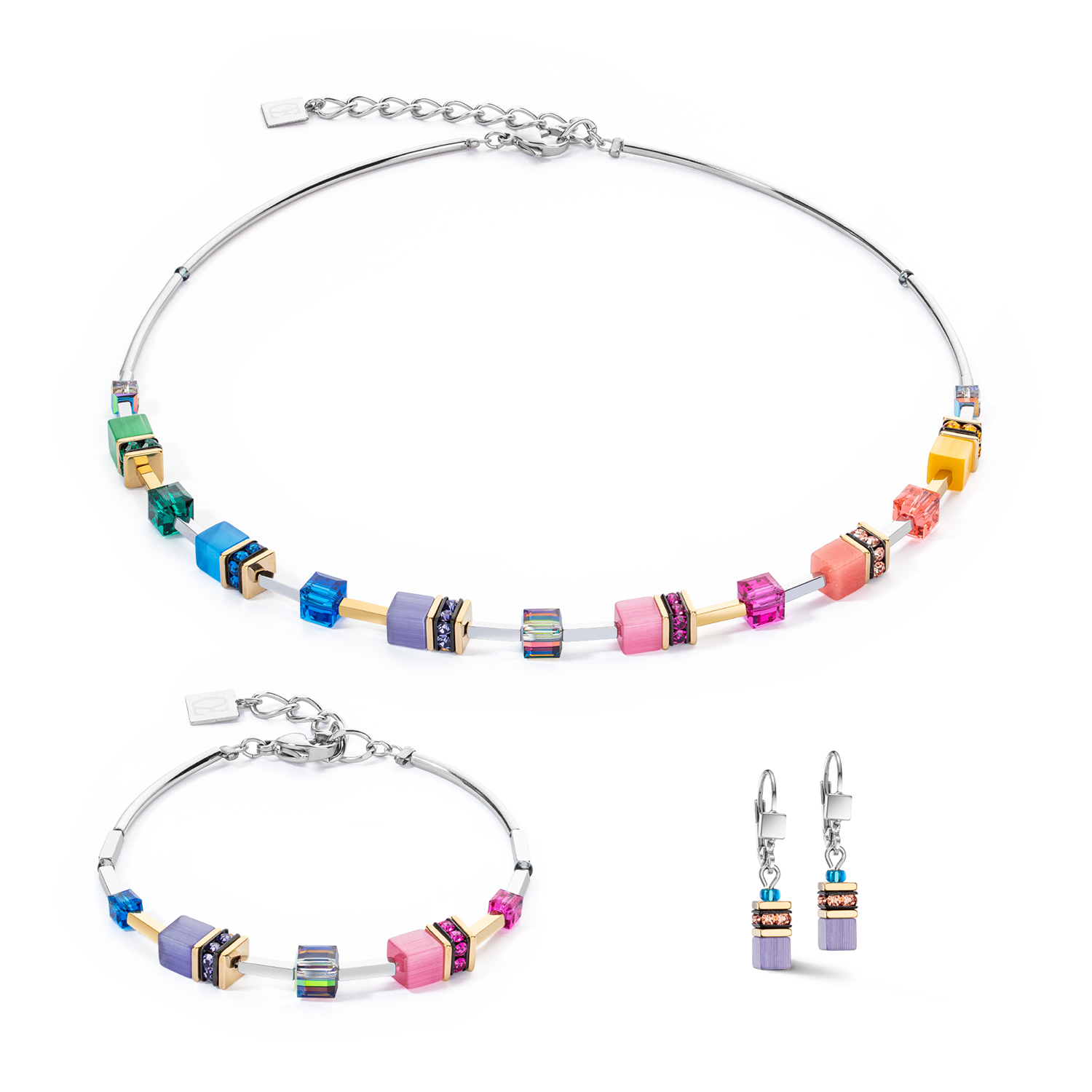 coeur-de-lion-geocube-iconic-lite-armband-rainbow-silber image 3