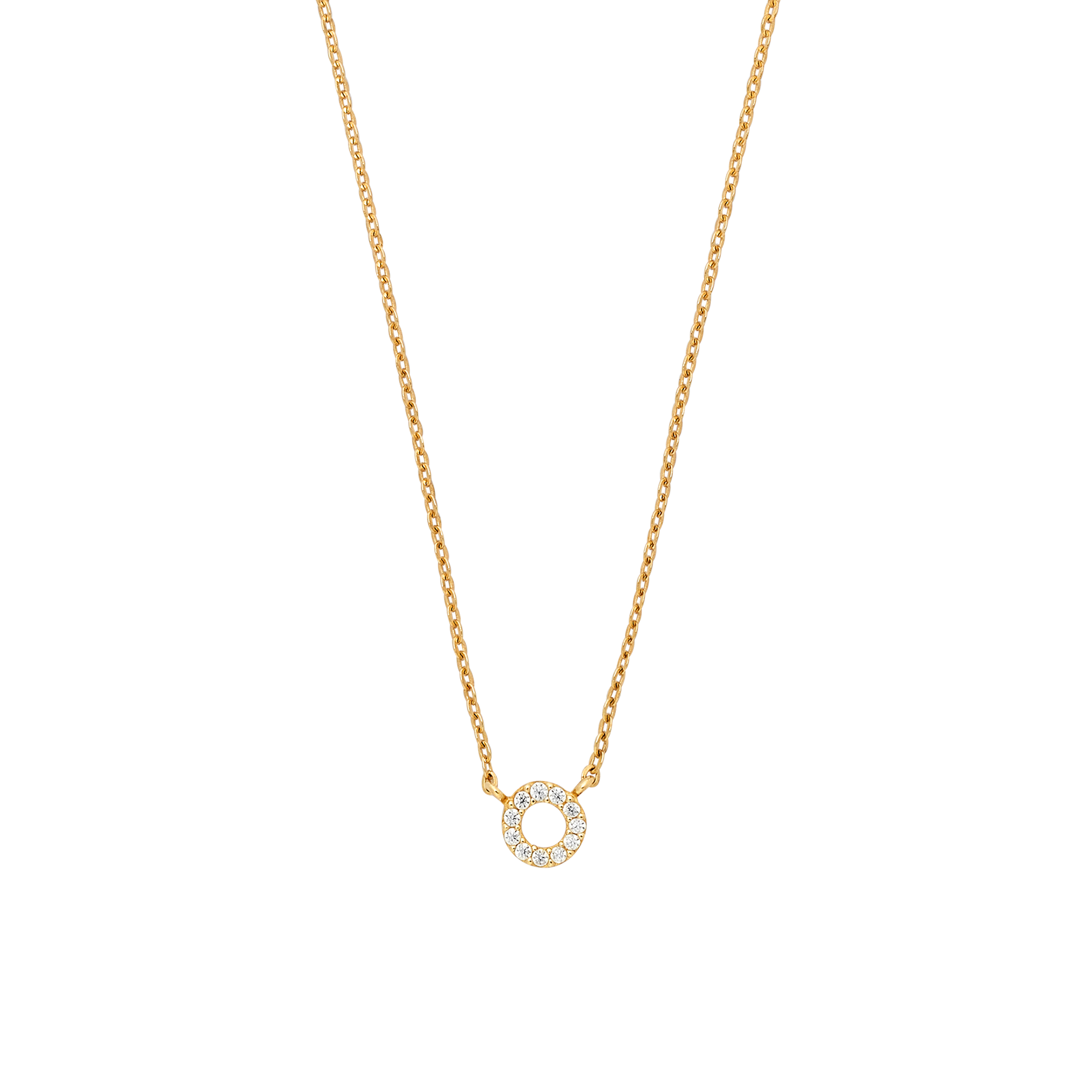 xenox-fine-circle-halskette-585-gelbgold-mit-zirkonia image 1