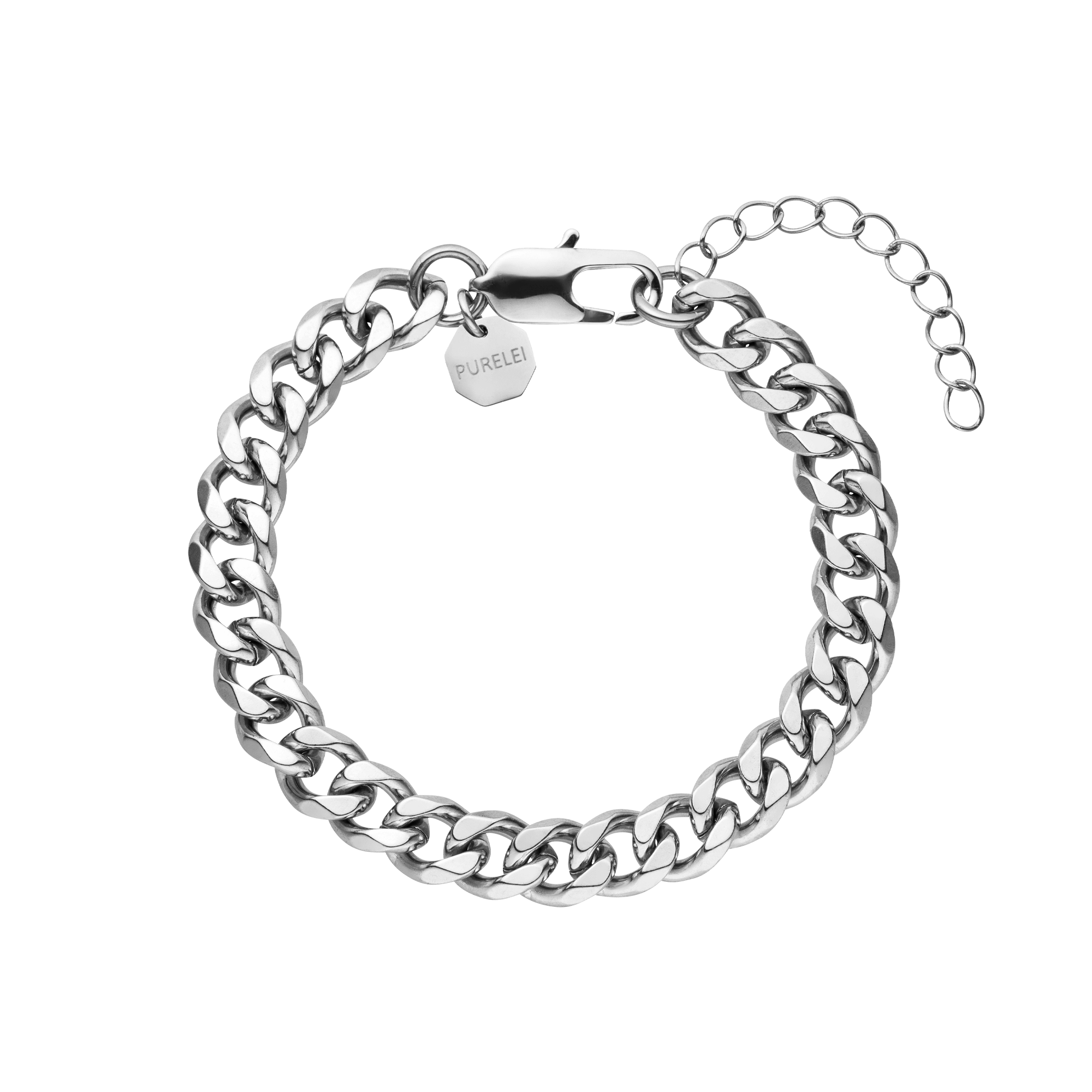 purelei-verve-armband-panzerkette-f-r-m-nner-silber image 1