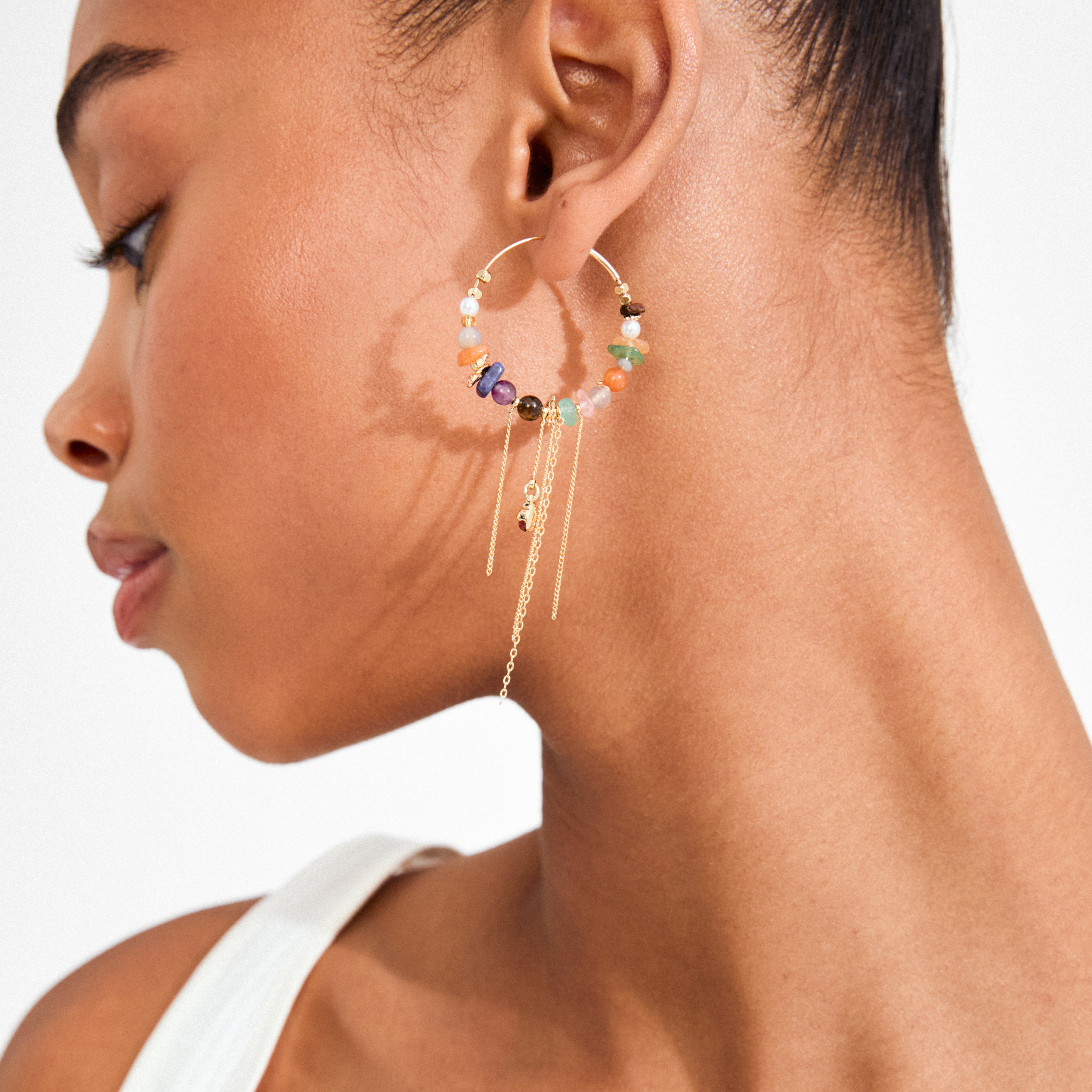 pilgrim-iris-creolen-goldplattiert-multi-edelstein-hoops image 3