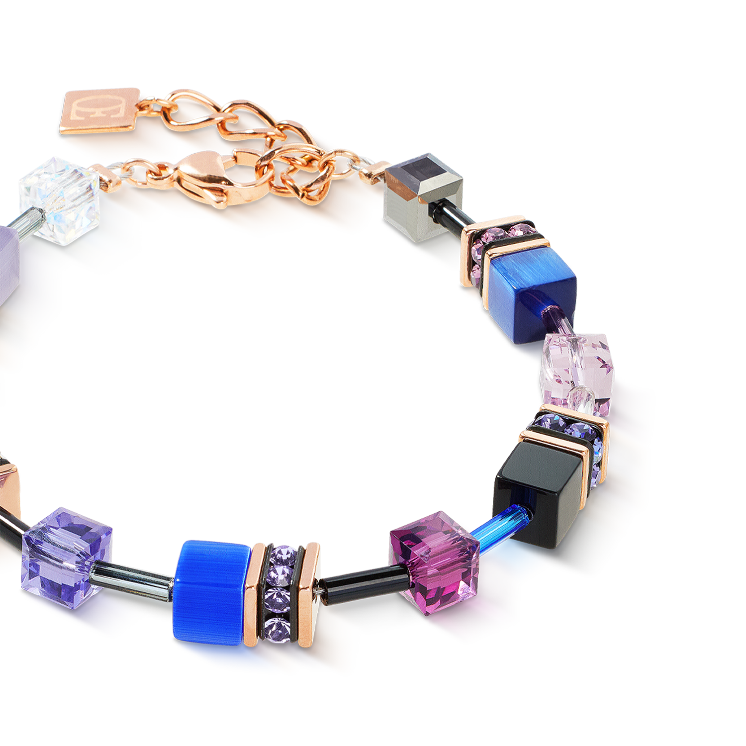 coeur-de-lion-geocube-iconic-armband-blue-moon-ros-gold-blau-lila image 2