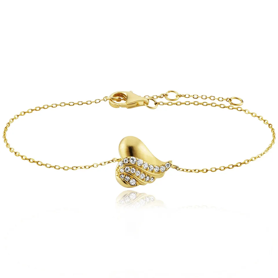 julie-julsen-armband-heart-silber-vergoldet-mit-19-wei-en-zirkonia image 1