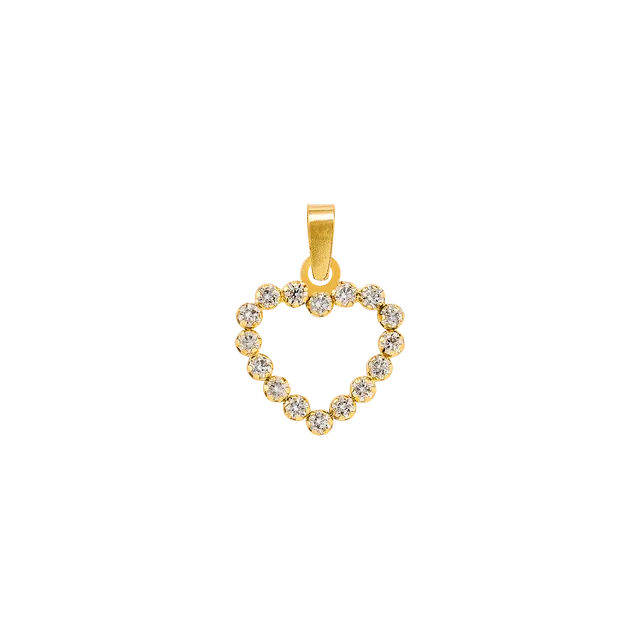 xenox-fine-herz-anh-nger-585-gelbgold-mit-zirkonia image 1