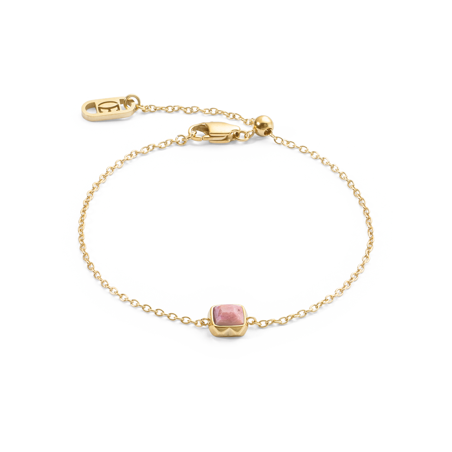 coeur-de-lion-birthstone-juli-armband-rhodochrosit-gold-geburtsstein image 1