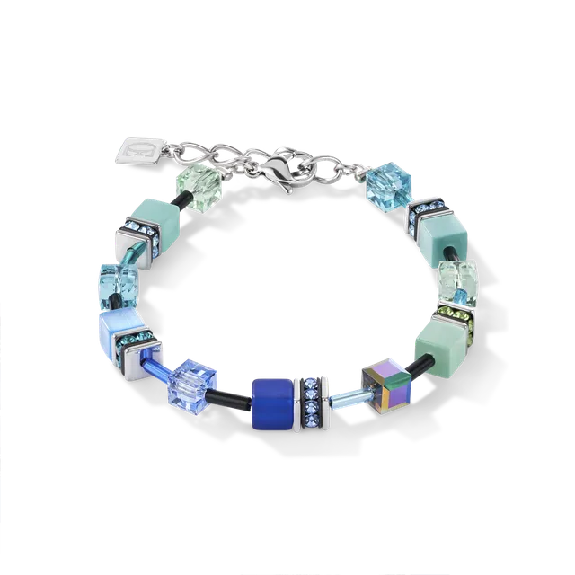 coeur-de-lion-geocube-armband-blau-gr-n image 1