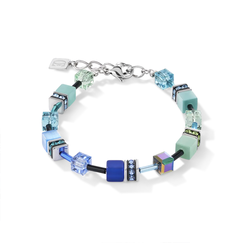 coeur-de-lion-geocube-armband-blau-gr-n image 1