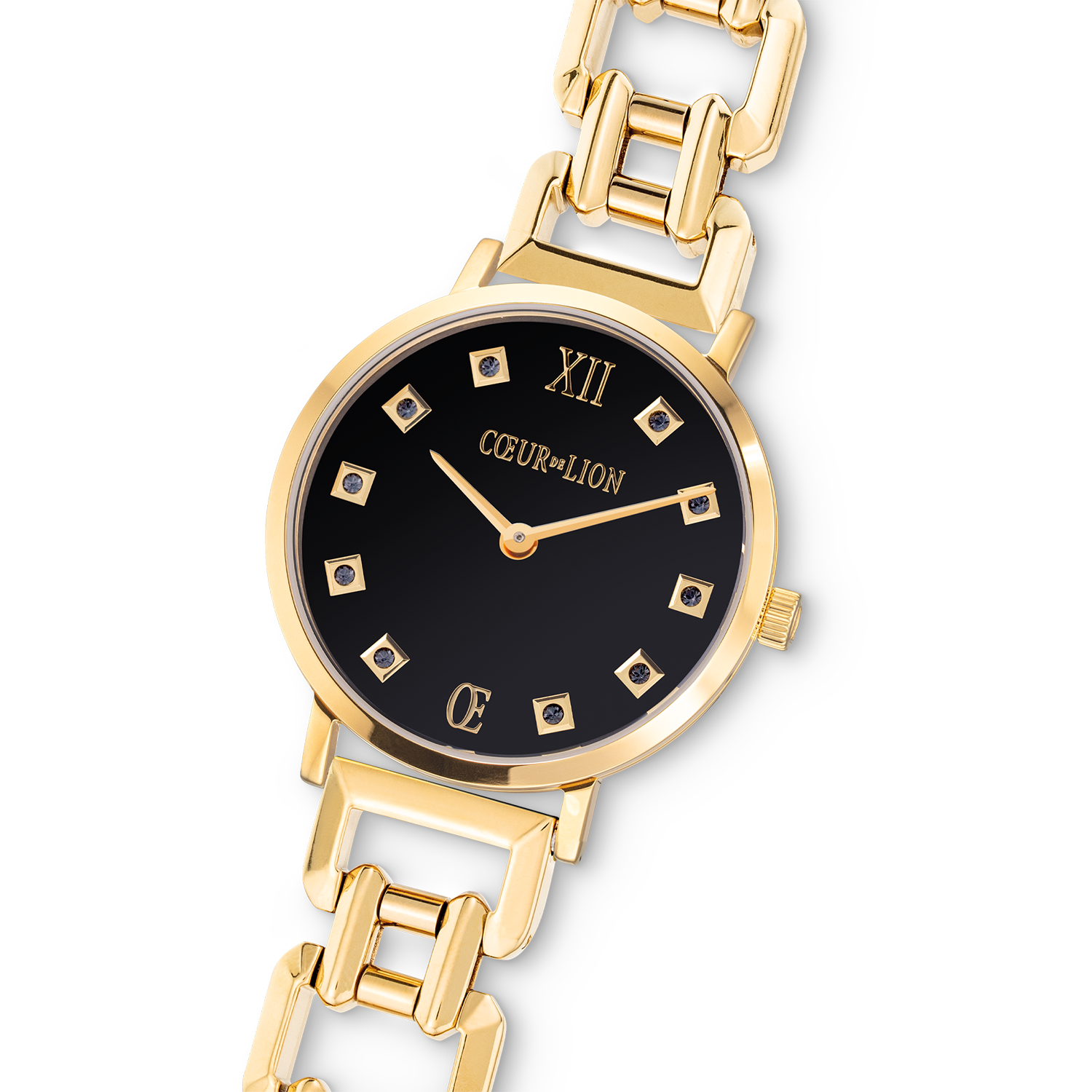 coeur-de-lion-uhr-rund-brilliant-glamourous-black-statement-gold image 2