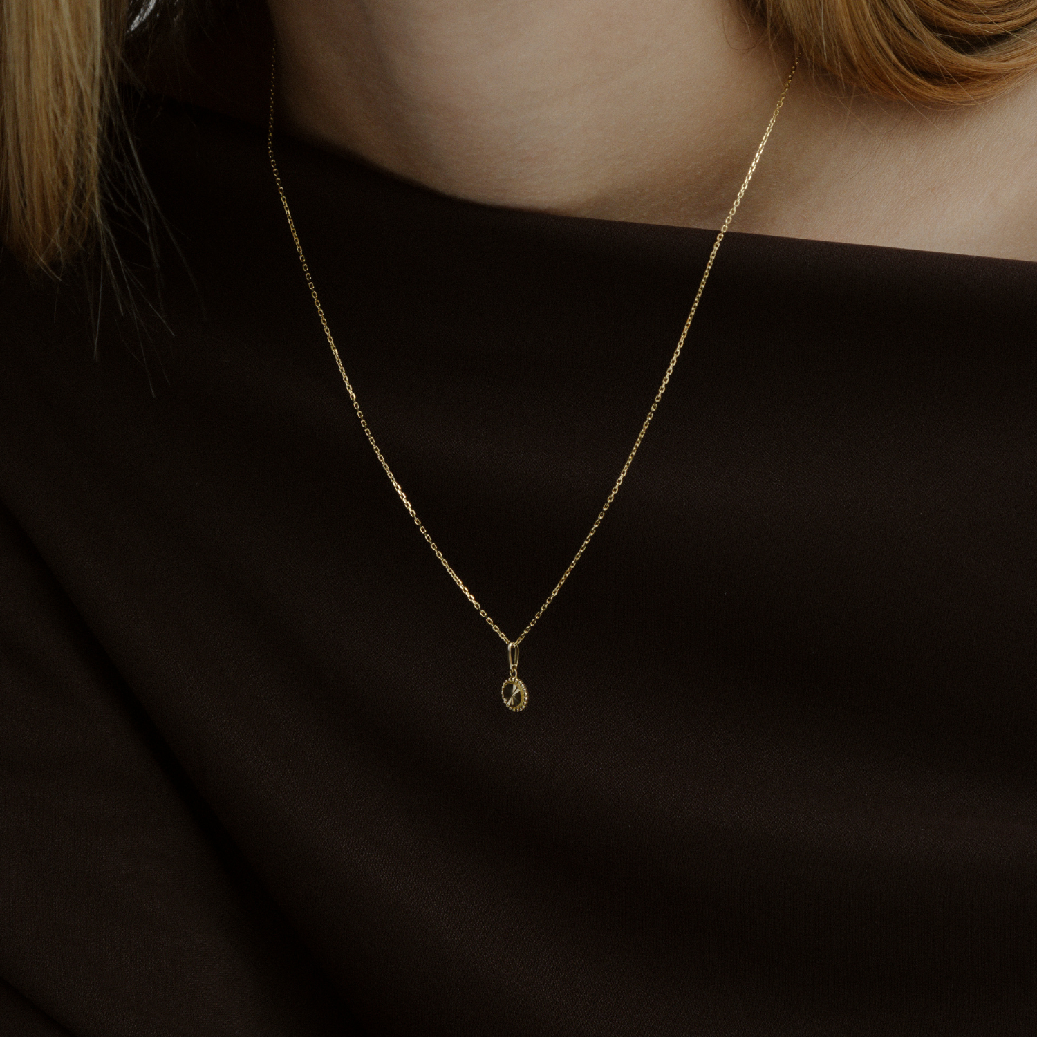 xenox-fine-round-dot-anh-nger-585-gelbgold image 2