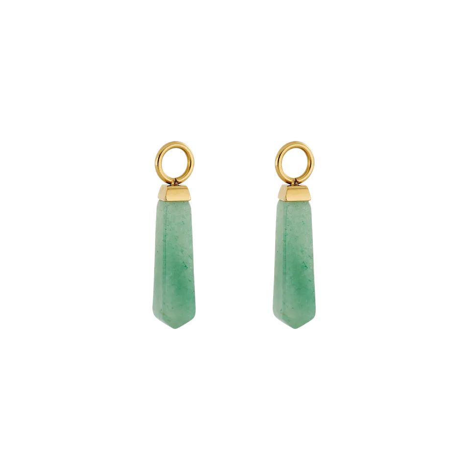 coeur-de-lion-ear-me-up-charm-obelisk-gold-gr-n-achat-paar image 1
