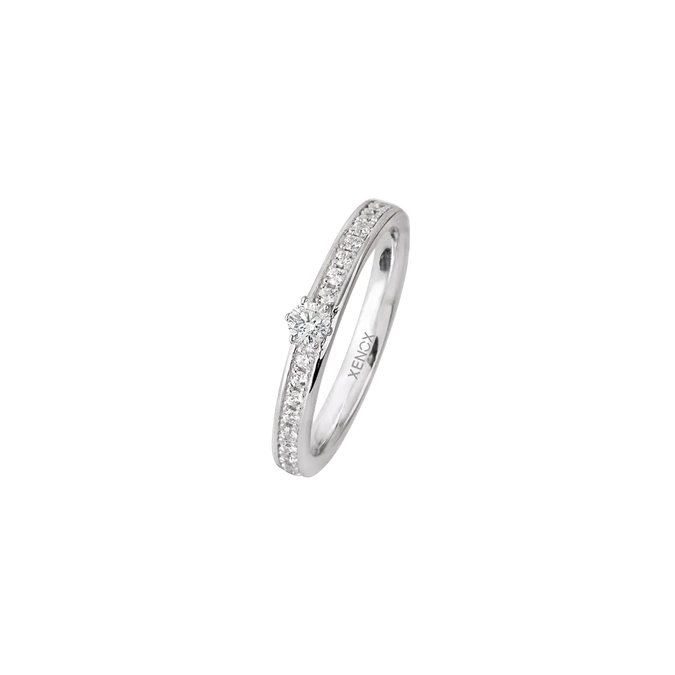 xenox-partnerring-925-sterlingsilber-rhodiniert-mit-zirkonia image 1