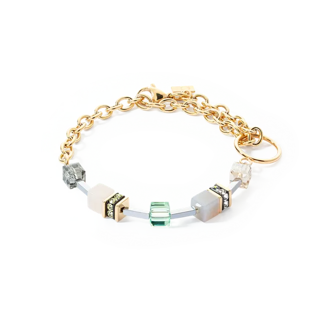coeur-de-lion-geocube-iconic-boho-armband-gold-multicolor image 1