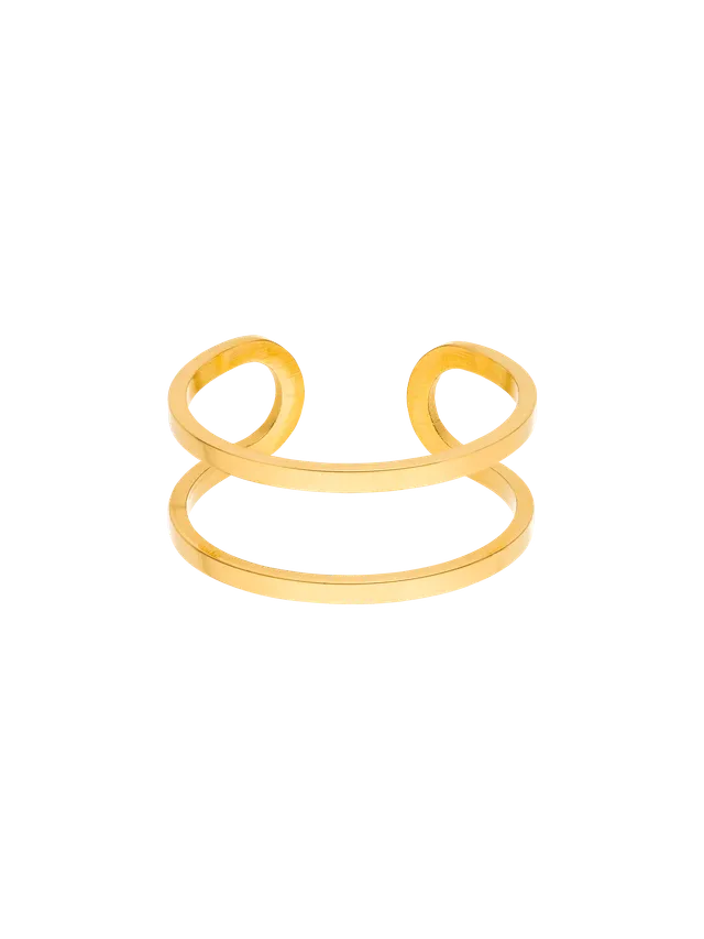 purelei-basic-ring-verstellbar-offener-edelstahl-ring-gr-56-60 image 1