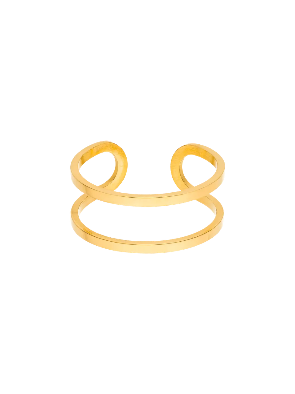 purelei-basic-ring-verstellbar-offener-edelstahl-ring-gr-56-60 image 1