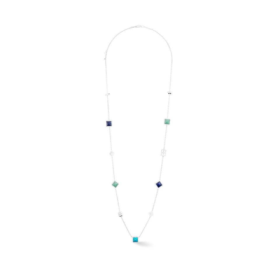coeur-de-lion-station-collection-halskette-lang-silber-blau-fine-edition-60-cm image 1
