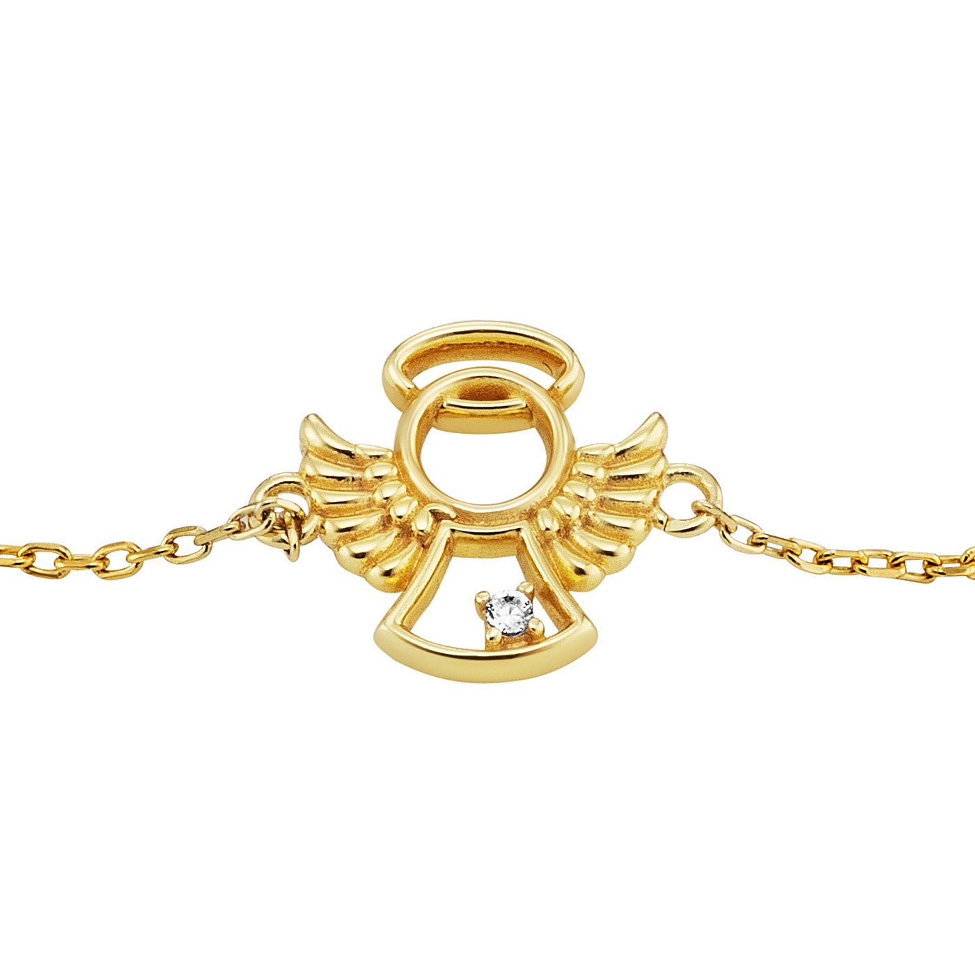 julie-julsen-kids-armband-angel-silber-vergoldet-mit-wei-em-zirkonia image 2
