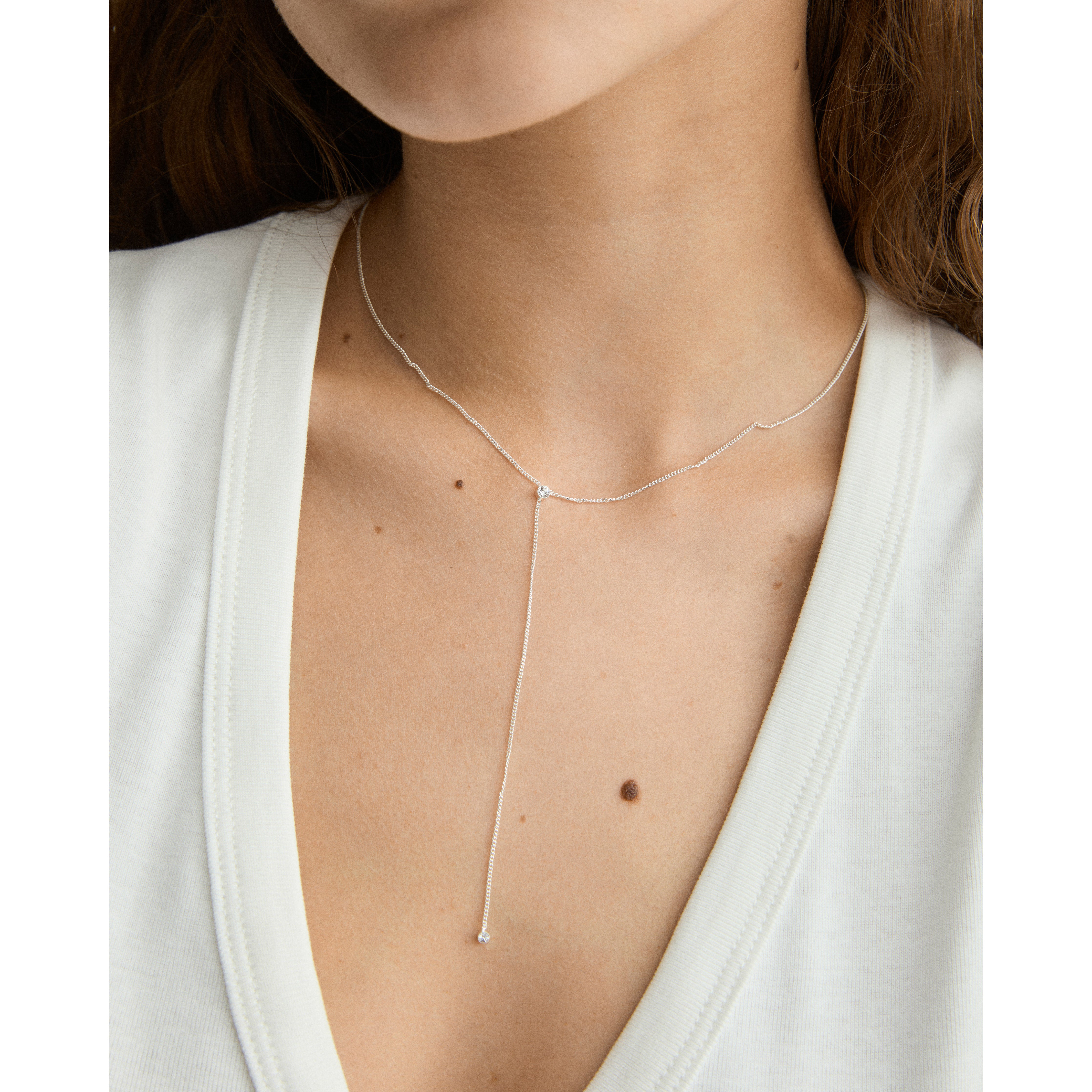 pilgrim-lumi-y-kette-versilbert-mit-kristallen-42-cm image 2