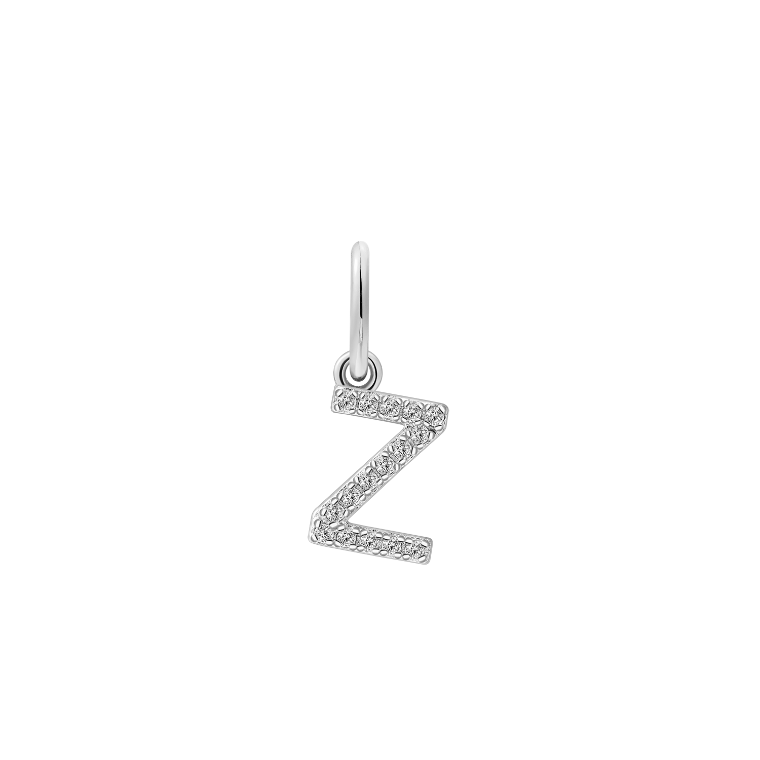 xenox-z-letter-charm-925-sterlingsilber-18k-vergoldet-mit-zirkonia image 2