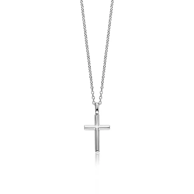julie-julsen-kids-kette-mit-anh-nger-cross-silber-925-rhodiniert image 1
