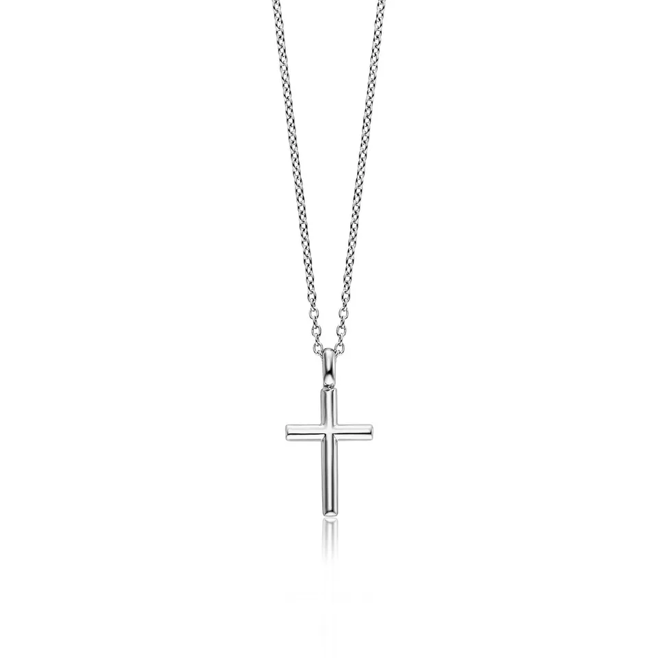 julie-julsen-kids-kette-mit-anh-nger-cross-silber-925-rhodiniert image 1