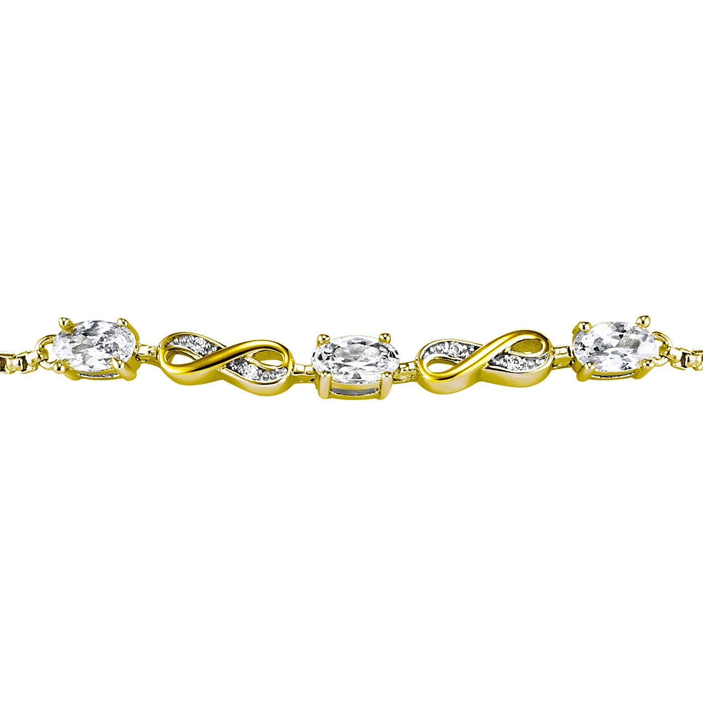 julie-julsen-infinity-armband-vergoldet-mit-3-wei-en-zirkonia image 3