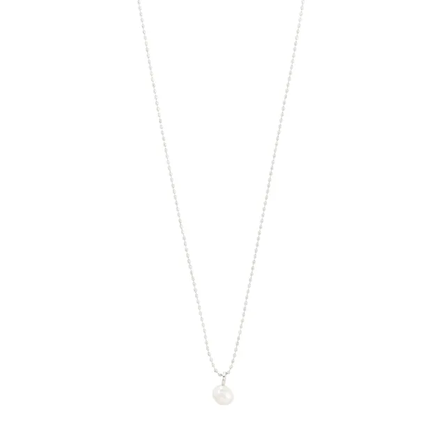 pilgrim-hadley-kette-versilbert-kugelgliederkette-mit-s-wasserperle image 1