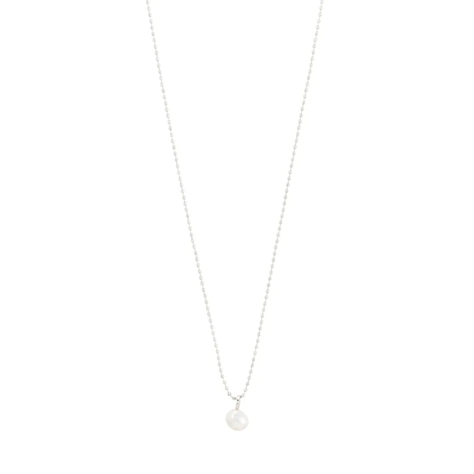 pilgrim-hadley-kette-versilbert-kugelgliederkette-mit-s-wasserperle image 1