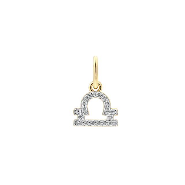 xenox-waage-charm-925-sterlingsilber-18k-vergoldung-mit-zirkonia image 1