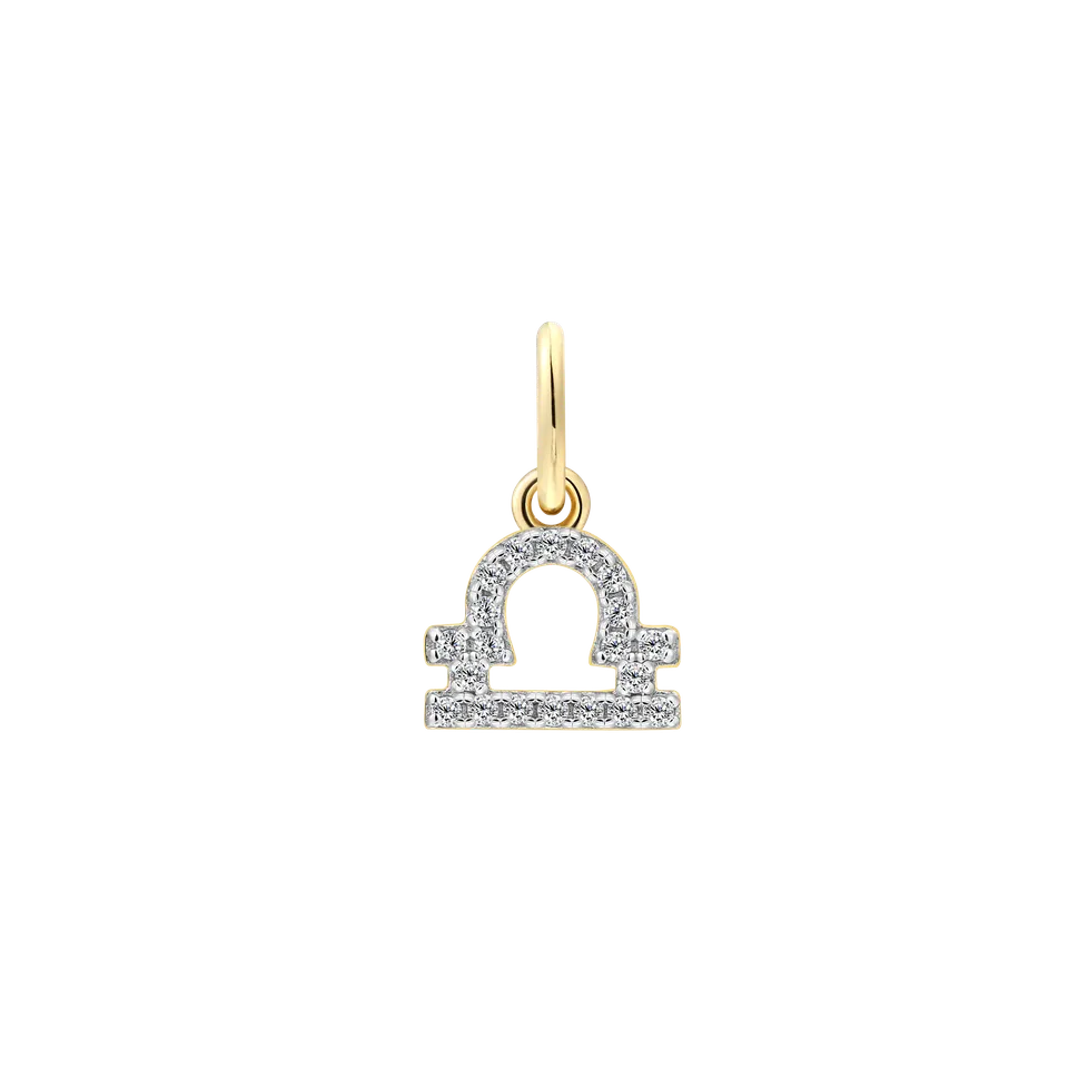 xenox-waage-charm-925-sterlingsilber-18k-vergoldung-mit-zirkonia image 1