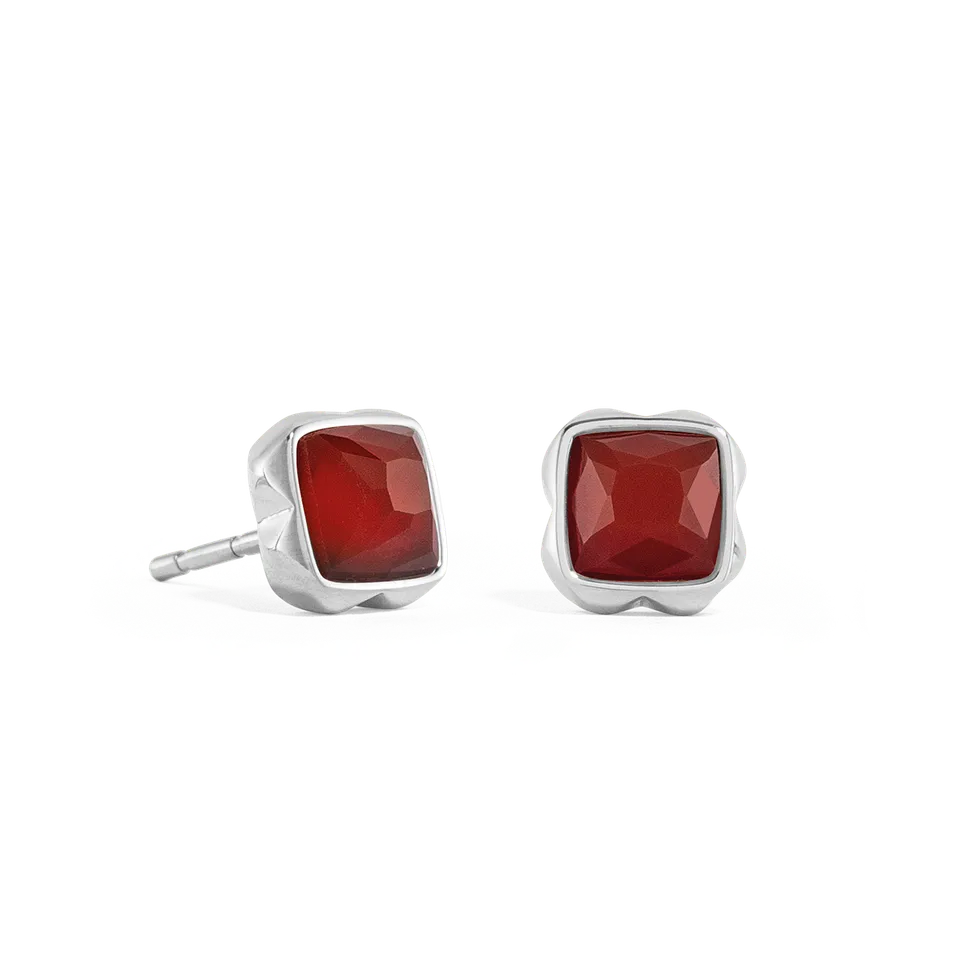 coeur-de-lion-birthstone-januar-ohrringe-roter-achat-silber image 1