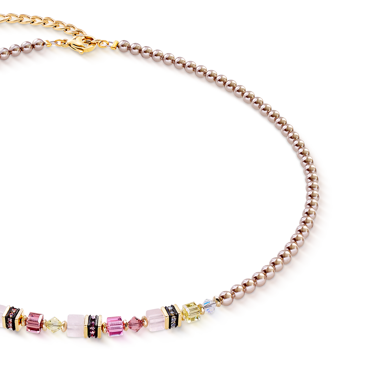 coeur-de-lion-princess-rose-glow-halskette-gold-42-cm-6-cm image 2