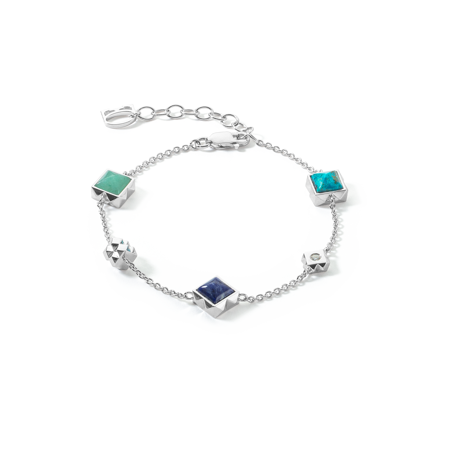 coeur-de-lion-station-collection-armband-silber-blau image 1