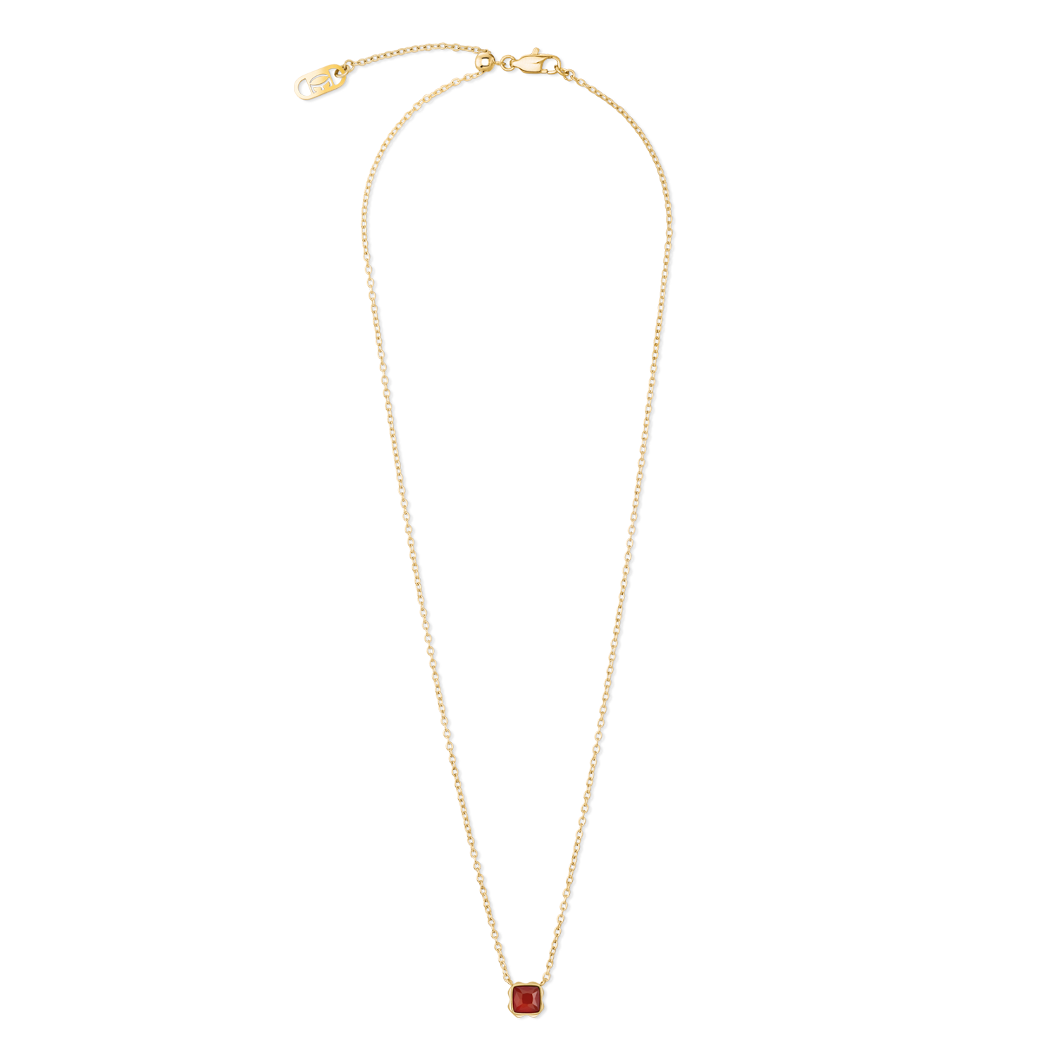 coeur-de-lion-birthstone-januar-halskette-roter-achat-gold image 1