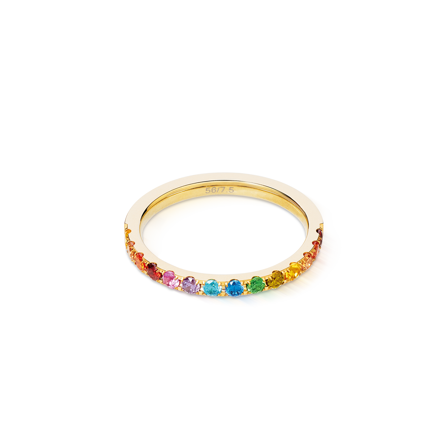 coeur-de-lion-eternal-love-ring-gold-rainbow-zirkonia-edelstahl image 2
