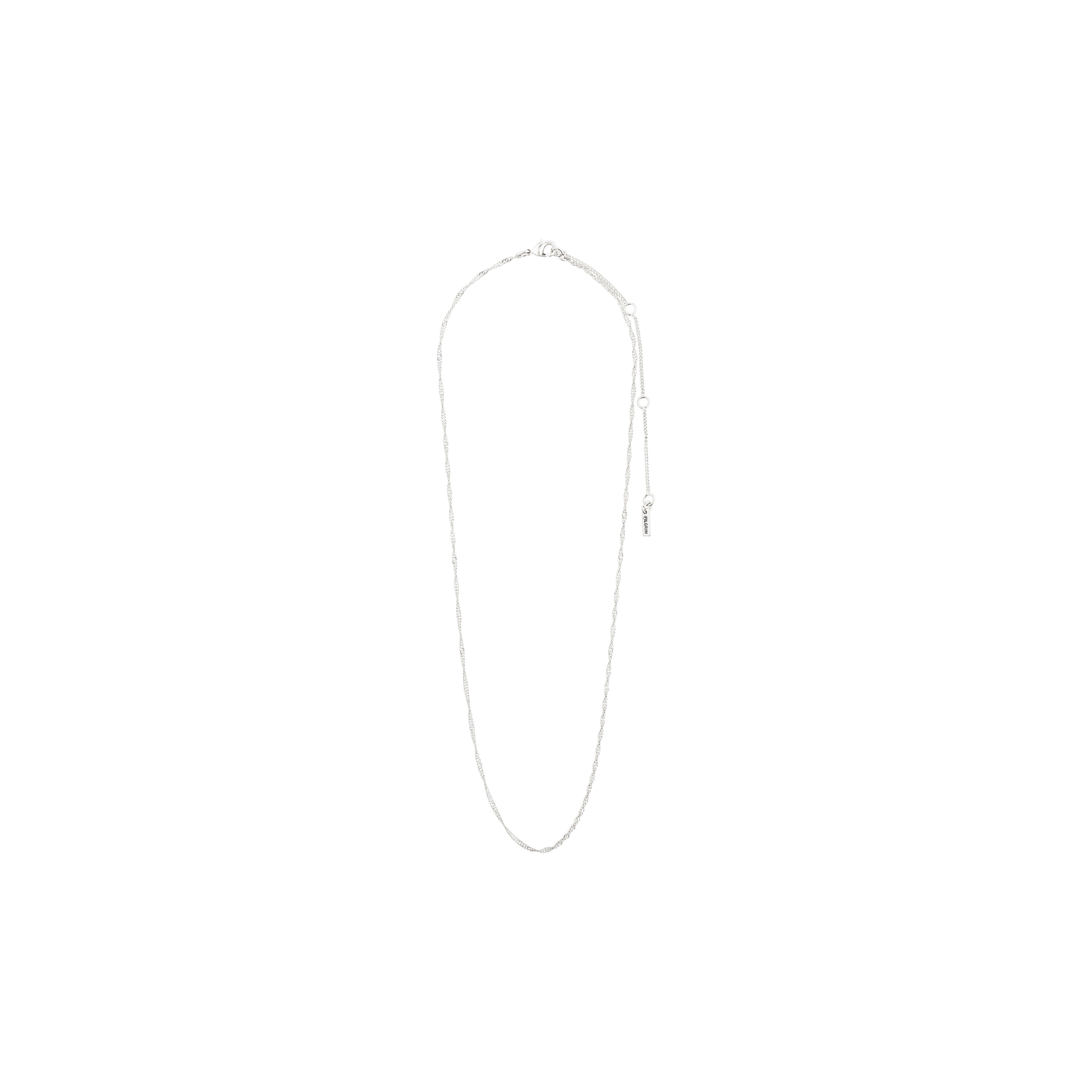 pilgrim-peri-halskette-versilbert-twirl-kette-40-cm-9-cm image 7
