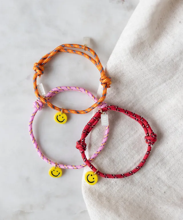 wald-berlin-smilie-dude-pink-friendship-bracelet-handgefertigtes-freundschaftsar image 1