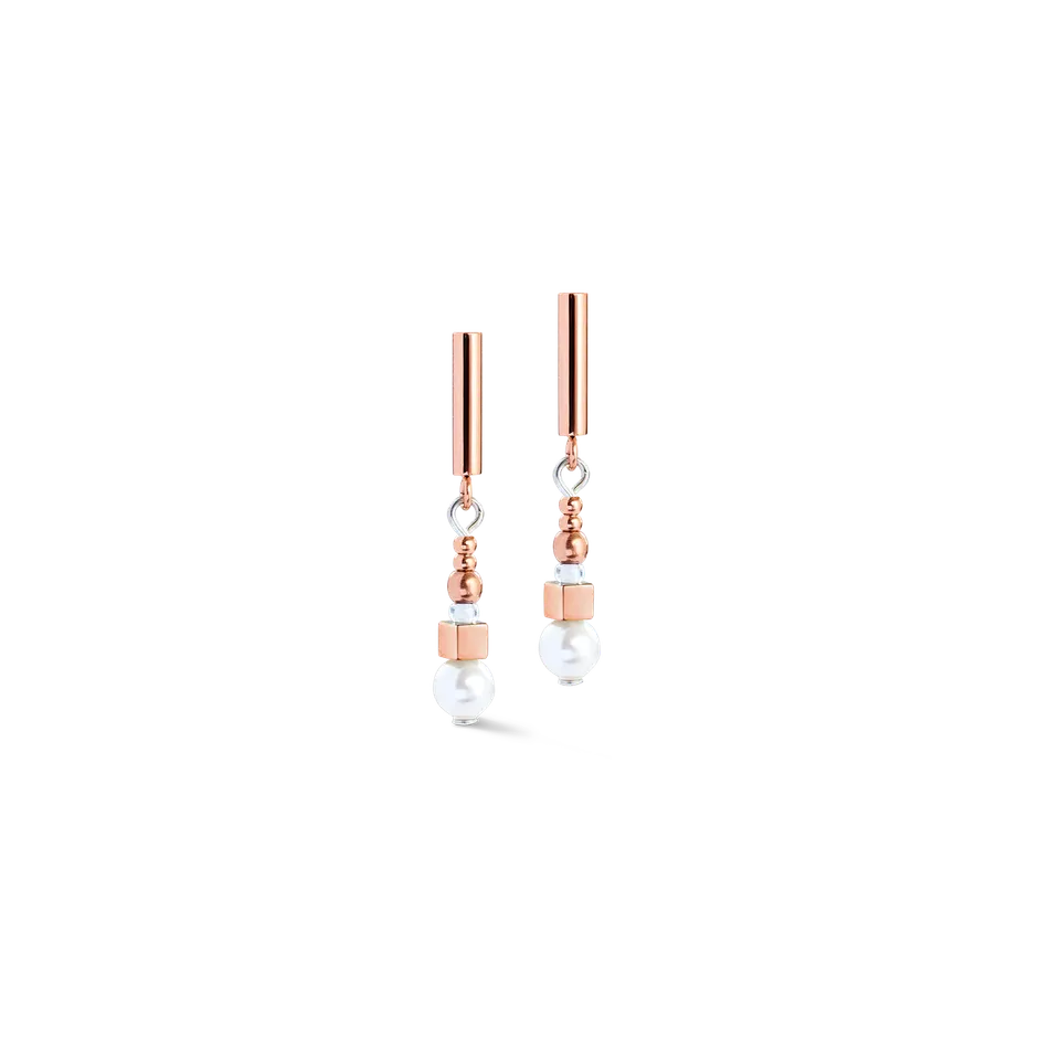 coeur-de-lion-shimmering-princess-pearls-ohrringe-ros-gold-wei-3-3-cm image 1