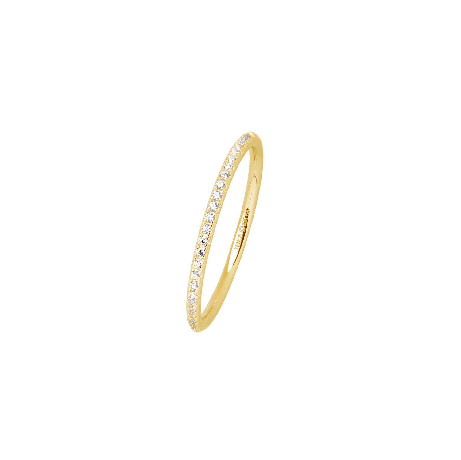 xenox-krappe-ring-925-sterlingsilber-18k-vergoldet-mit-zirkonia-xs1721g image 1
