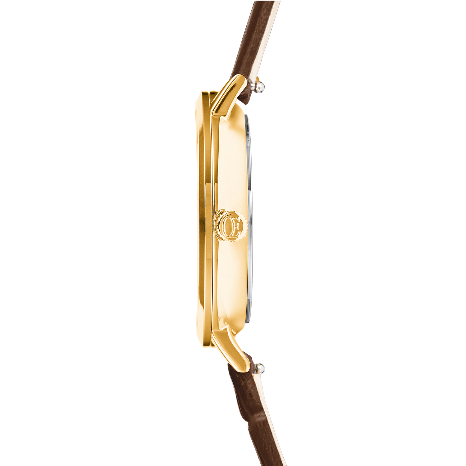 coeur-de-lion-uhr-rund-sparkling-sunray-leder-braun-gold-34-mm image 4