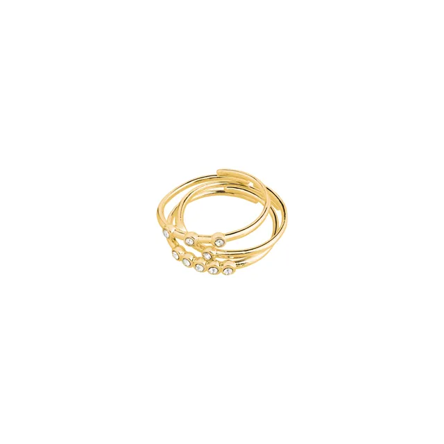 pilgrim-sloan-ringe-3-in-1-set-vergoldet-mit-kristallen image 1