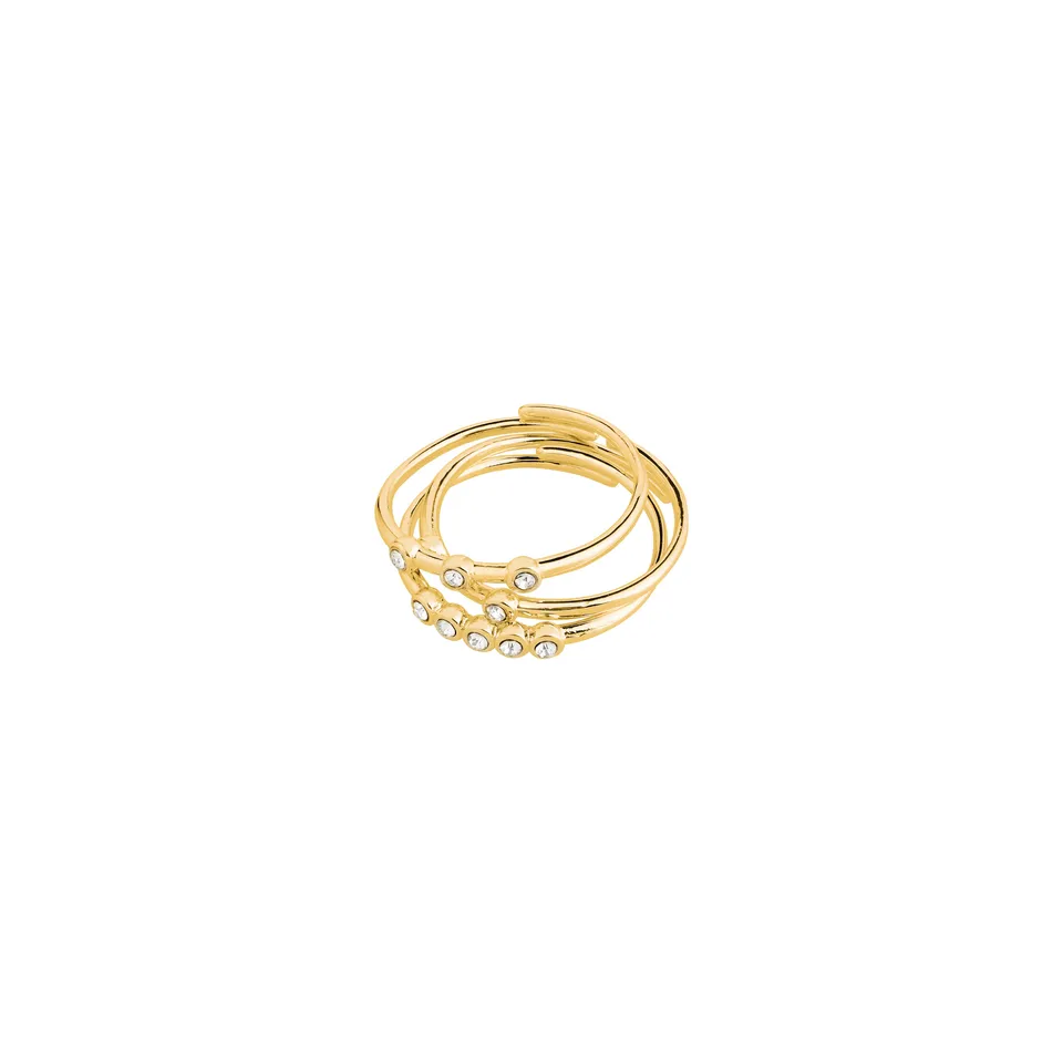 pilgrim-sloan-ringe-3-in-1-set-vergoldet-mit-kristallen image 1