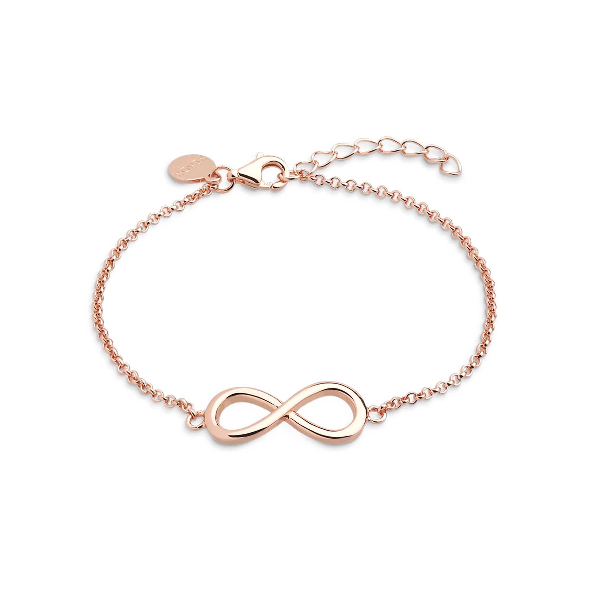 xenox-infinity-armband-925-sterlingsilber-rhodiniert-mit-unendlichkeitszeichen image 3